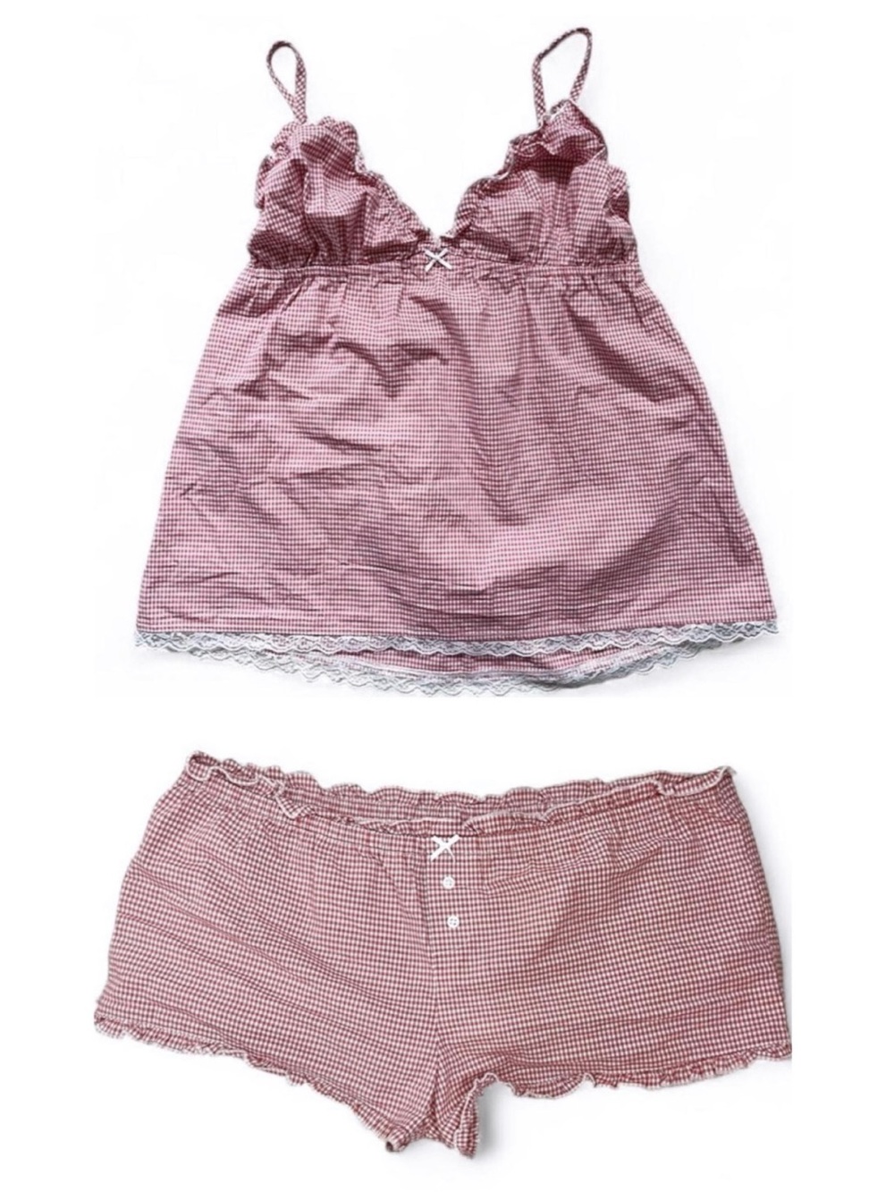 Brandy Melville | Tiffany Gingham Ruffle SET